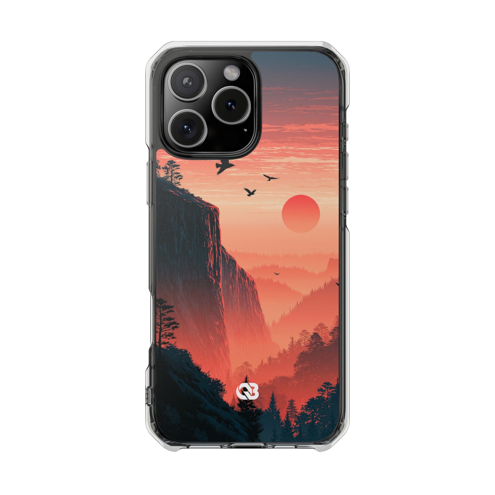 Orange Impact MagSafe Phone Case for iPhone - Crimson Ridge Flight