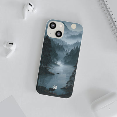 Silent Nordic Fjord · Lite Phone Case for iPhone ·  Blue