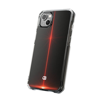 Red Impact MagSafe Phone Case for iPhone - Crimson Flare Vector