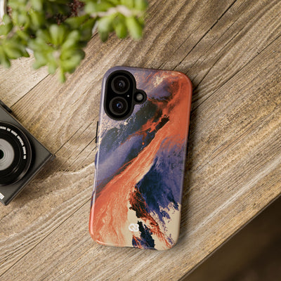 Solar Aura Drift · Tough Phone Case for iPhone · Orange