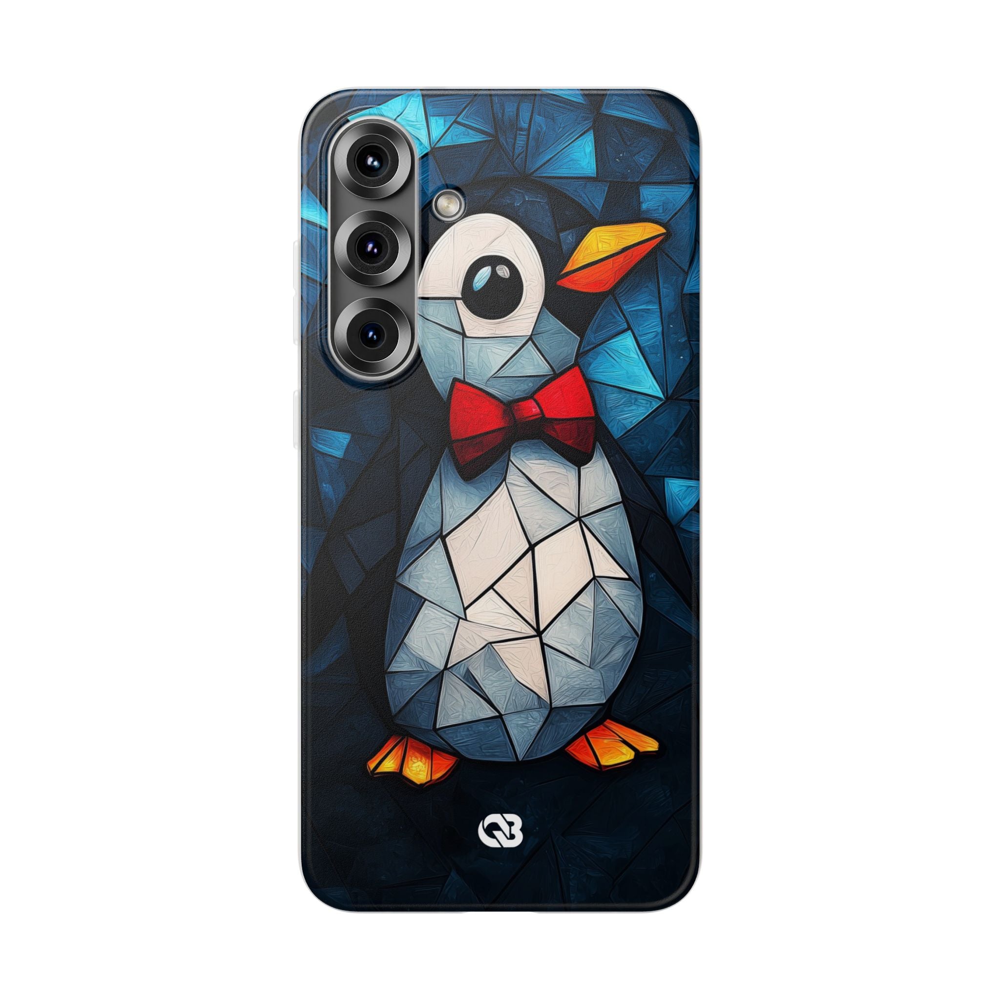 Mosaic Bowtie Penguin · Soft Phone Case for Samsung
