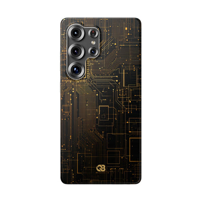 Gold Lite Phone Case for Samsung - Amber Core Mainframe