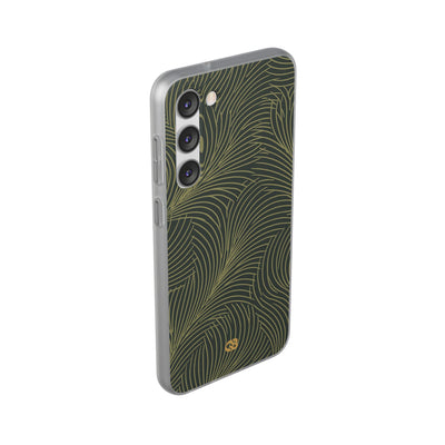 Green Lite Phone Case for Samsung - Dark Olive Plume