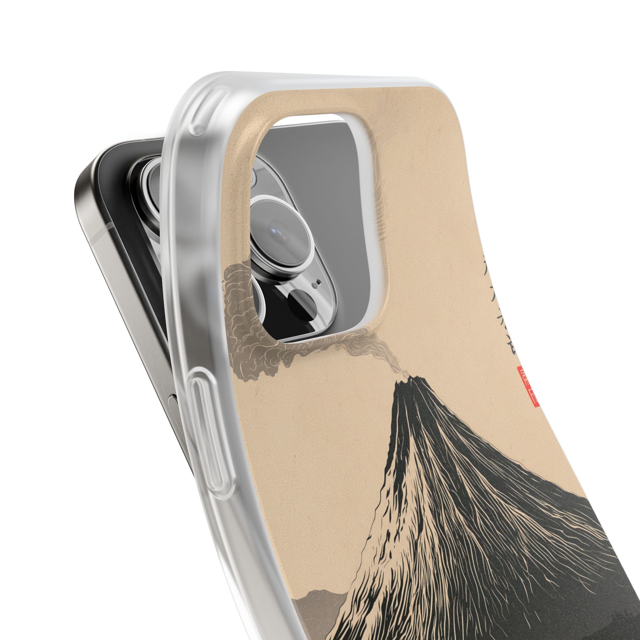 Beige Lite Phone Case for iPhone - Obsidian Ink Summit