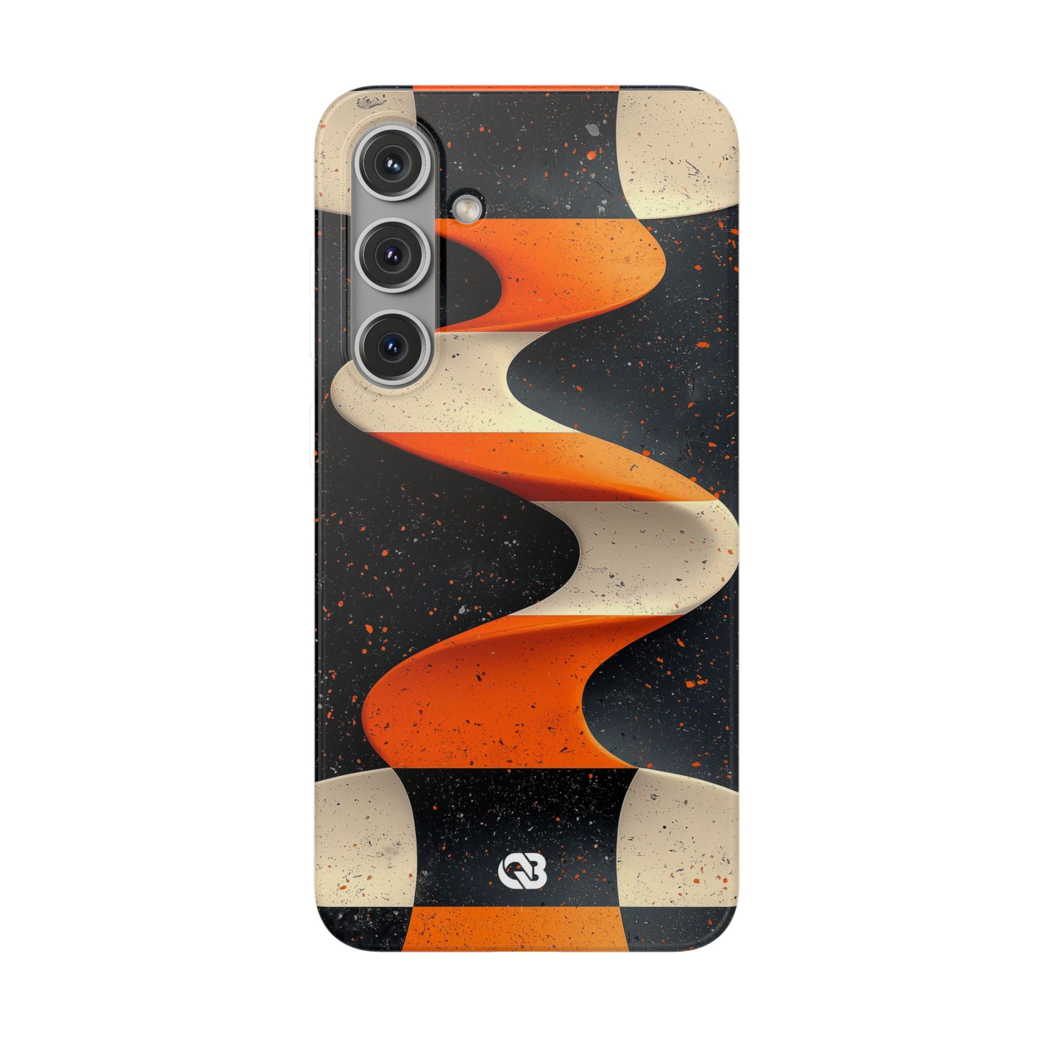 Orange Grit Twist · Soft Phone Case for Samsung
