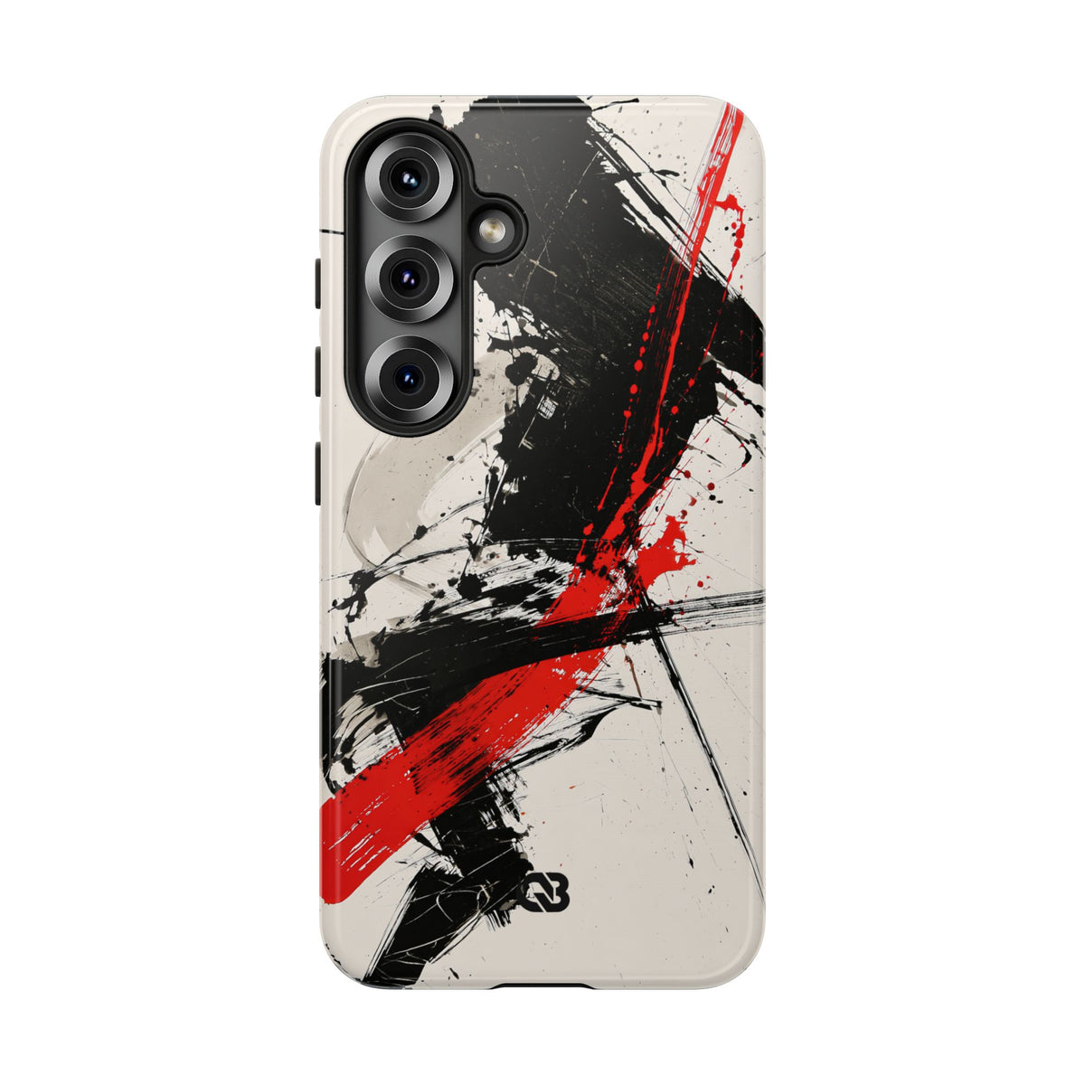 Crimson Sumi Slash · Tough Phone Case for Samsung · White