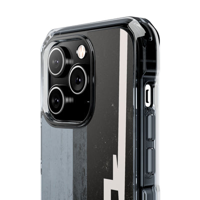 Grey Impact MagSafe Phone Case for iPhone - Industrial Concrete Void