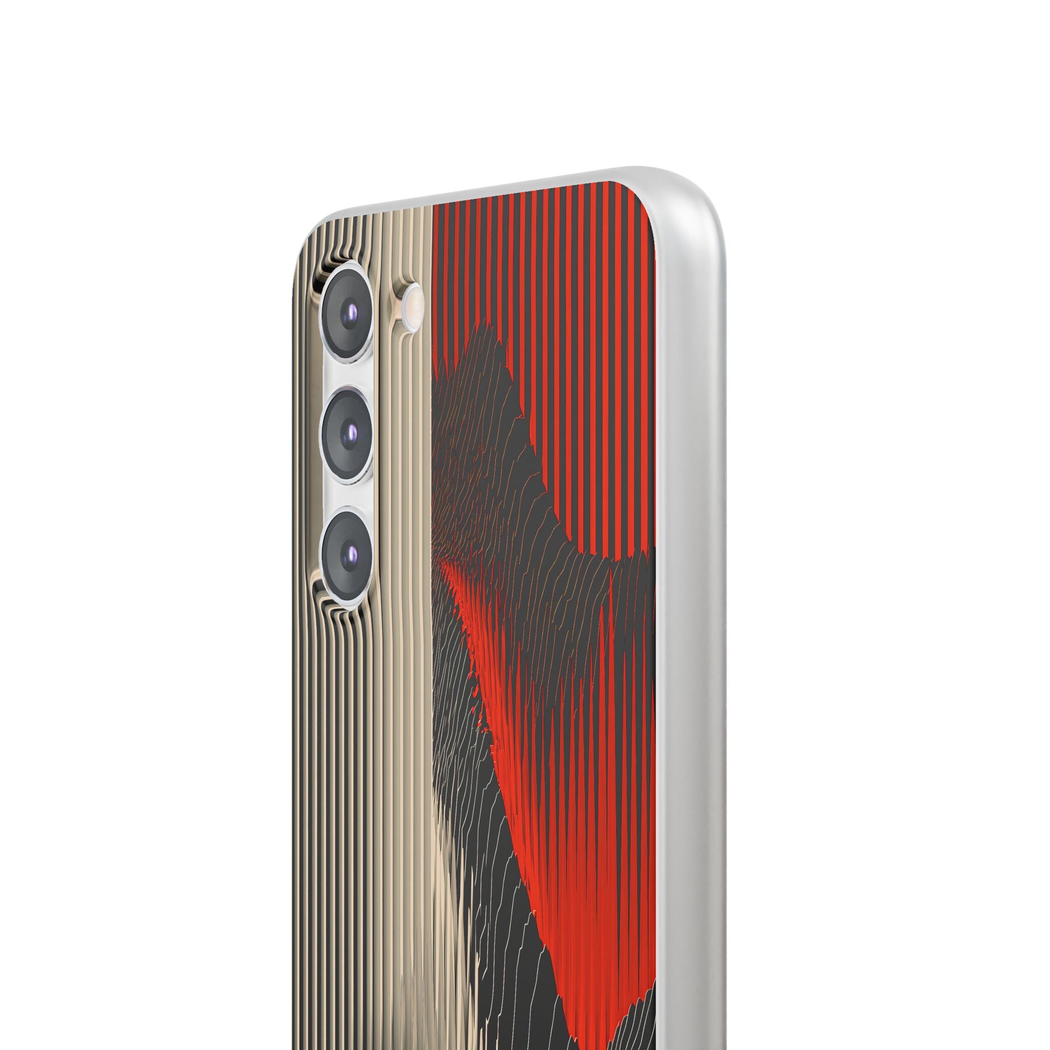 Red Lite Phone Case for Samsung - Crimson Pulse Topo