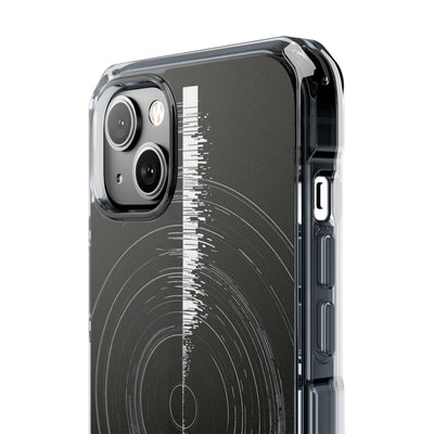 Black Impact MagSafe Phone Case for iPhone - Obsidian Orbital Signal