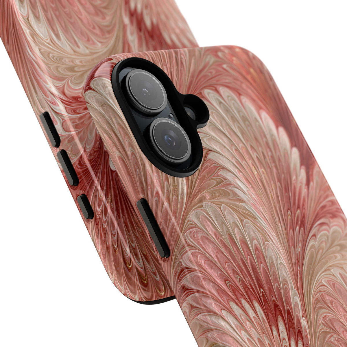 Blush Petal Plume · Tough Phone Case for iPhone · Pink
