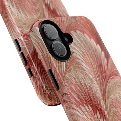 Blush Petal Plume · Tough Phone Case for iPhone · Pink