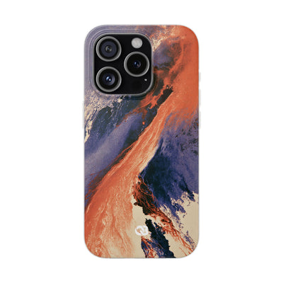 Solar Aura Drift · Lite Phone Case for iPhone ·  Orange
