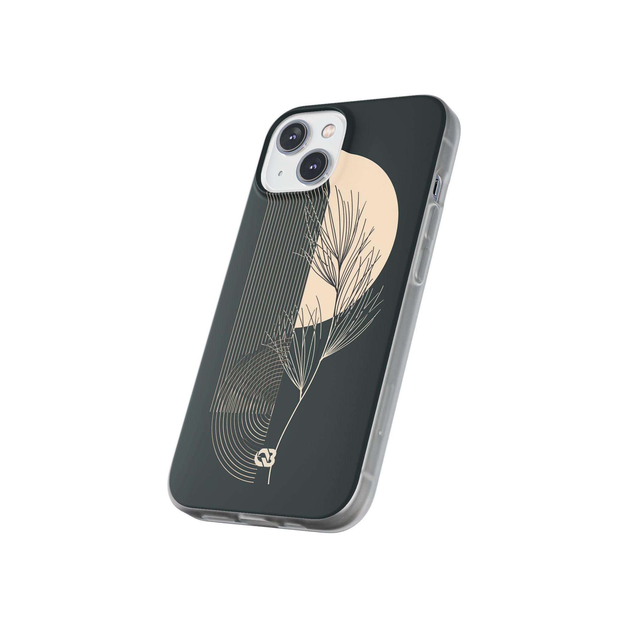 Black Lite Phone Case for iPhone - Obsidian Sand Willow