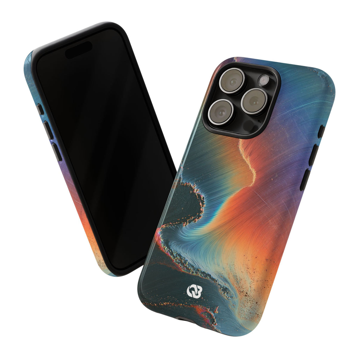Prismatic Aura Shift · Tough Phone Case for iPhone · Blue
