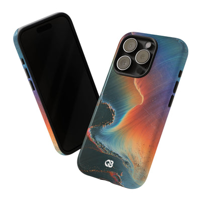 Prismatic Aura Shift · Tough Phone Case for iPhone · Blue