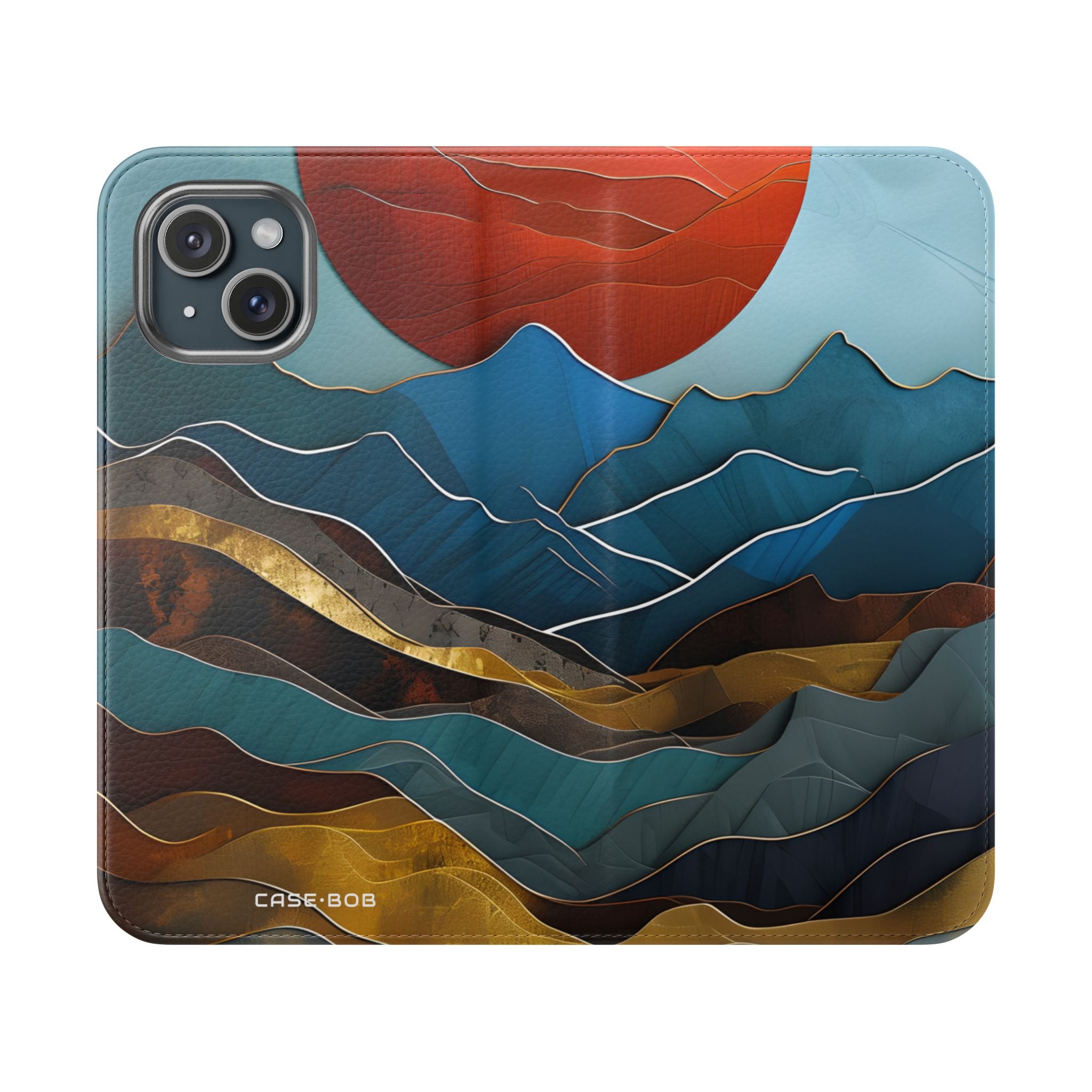 Solar Flame - iPhone 15 -lompakkokotelo