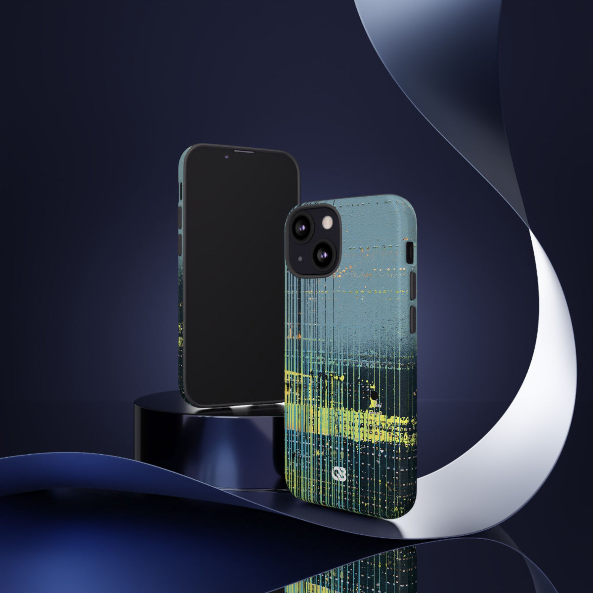 Acid Raster Circuit · Tough Phone Case for iPhone · Teal