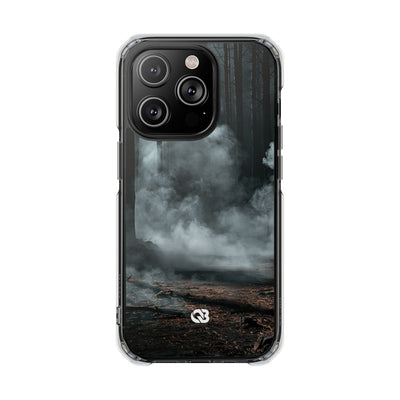 Shadowed Pine Mist · Clear Impact Magnetic Phone Case for iPhone ·  Black