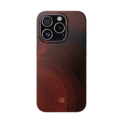 Red Lite Phone Case for iPhone - Terracotta Nerve Map
