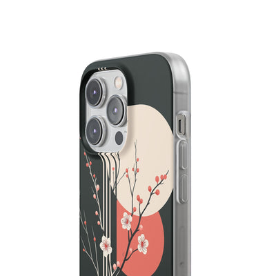 Black Lite Phone Case for iPhone - Kyoto Midnight Blossom