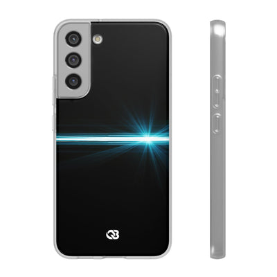 Blue Lite Phone Case for Samsung - Electric Cyan Ray