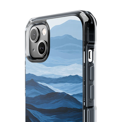 Blue Impact MagSafe Phone Case for iPhone - Cobalt Ridge Tides
