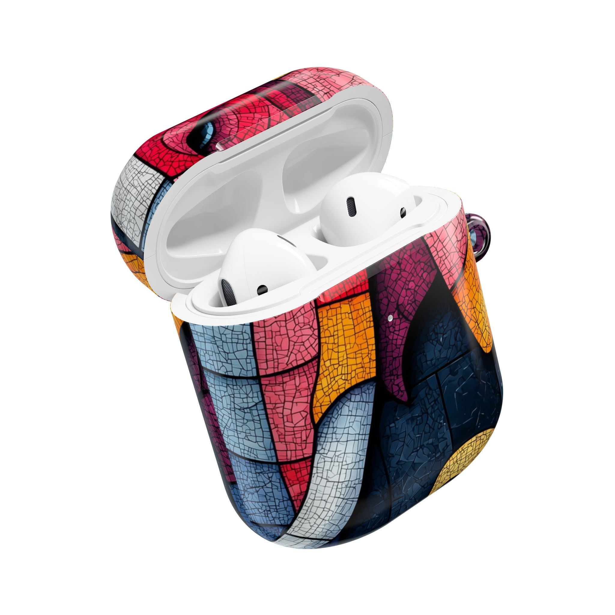 Blue Mosaic Elephant - AirPods Case