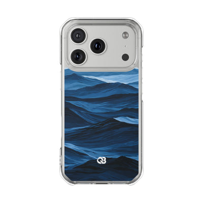 Blue Impact MagSafe Phone Case for iPhone - Cobalt Ridge Tides