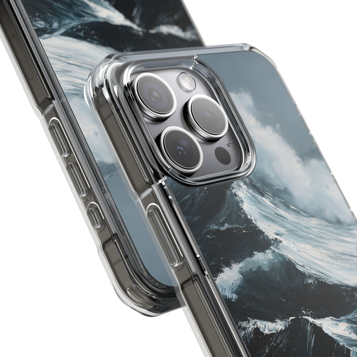 Nordic Swell · Clear Impact Magnetic Phone Case for iPhone · Blue