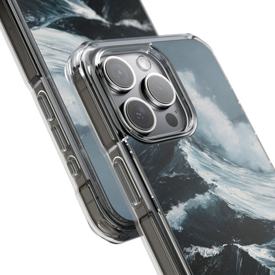 Nordic Swell · Clear Impact Magnetic Phone Case for iPhone · Blue