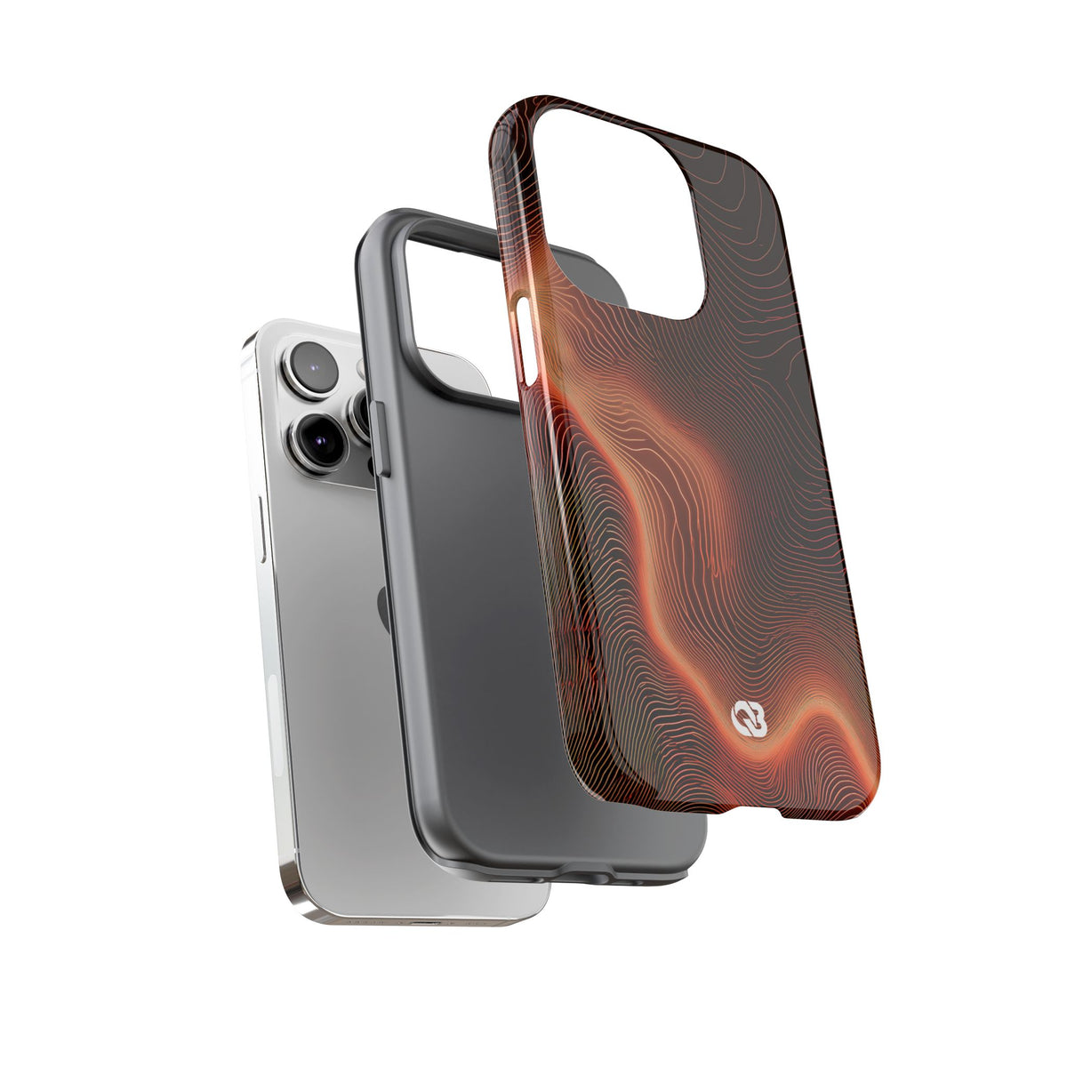 Caldera Ridge · Tough Phone Case for iPhone · Orange