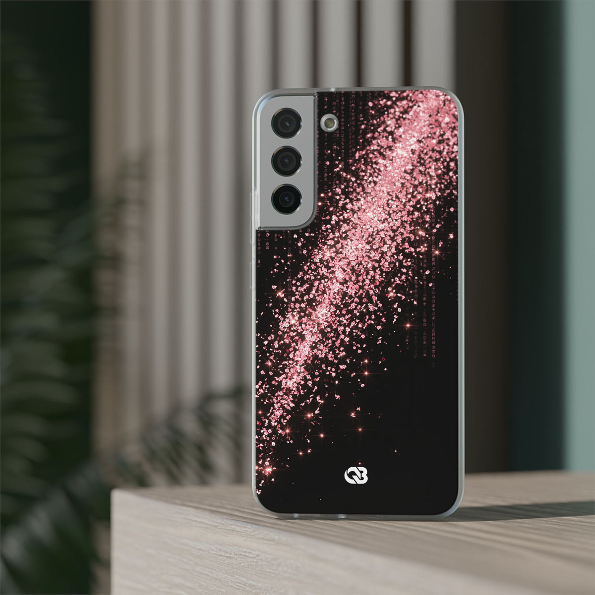 Rose Digital Cascade · Lite Phone Case for Samsung · Pink