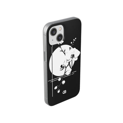 Black Lite Phone Case for iPhone - Lunar Orchid Grid