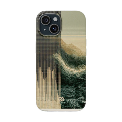 Beige Lite Phone Case for iPhone - Veridian Data Ridge