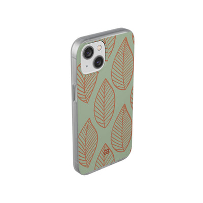 Sage Earth Leaves · Soft Phone Case for iPhone
