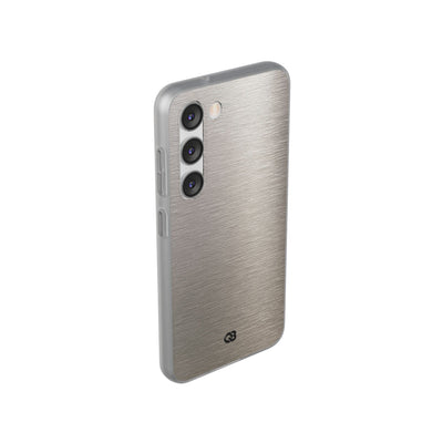 Grey Lite Phone Case for Samsung - Brushed Nickel Linen