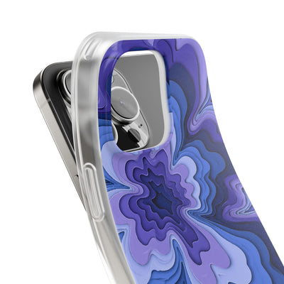 Periwinkle Strata Bloom · Lite Phone Case for iPhone ·  Purple