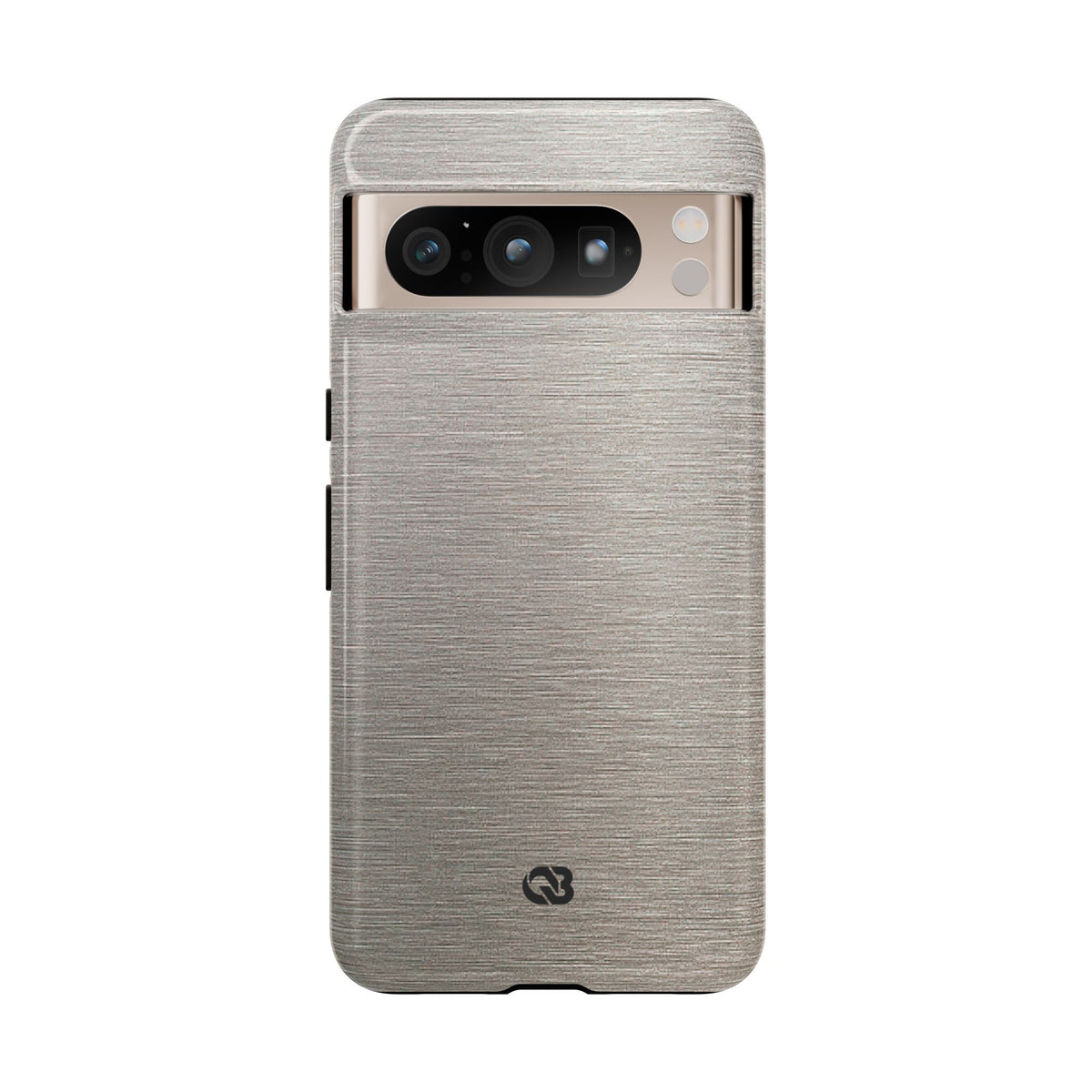 Brushed Silver Alloy · Tough Phone Case for Pixel ·  Silver