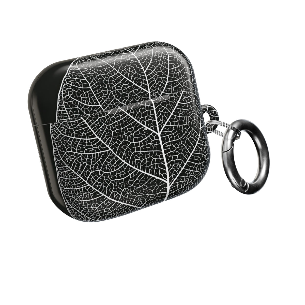 Monochrome Leaf Skeleton · Hard Case for AirPods & AirPods Pro · Black