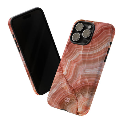 Blushing Rose Strata · Tough Phone Case for iPhone · Pink