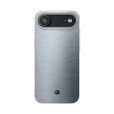 Silver Lite Phone Case for iPhone - Satin Chrome Grain