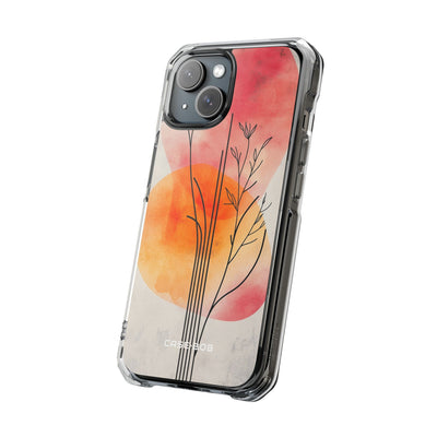 Branching Stems Sunset iPhone 15 Case - Impact