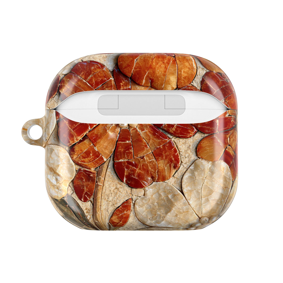 Carnelian Pearl Bloom · Hard Case for AirPods & AirPods Pro · Orange