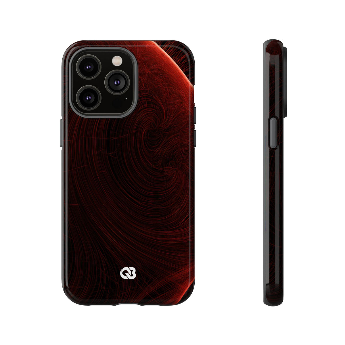 Crimson Solar Horizon · Tough Phone Case for iPhone · Red