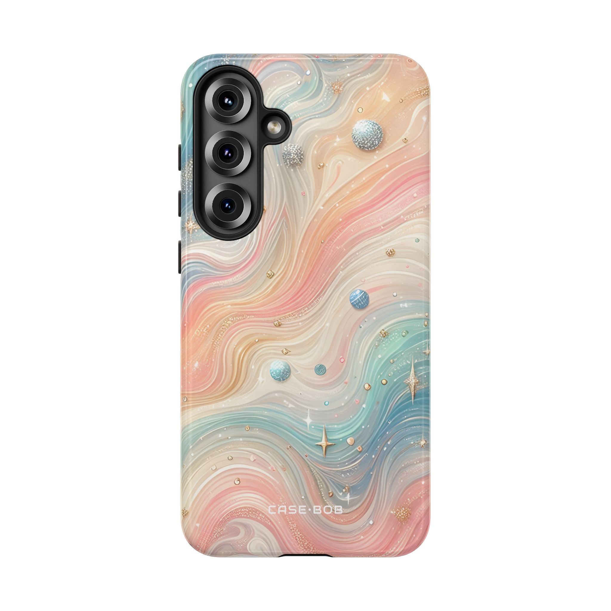 Iridescent Swirls Samsung S25 Plus - Kova suojakotelo