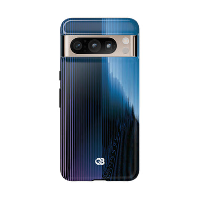 Blue Tough Phone Case for Google Pixel - Indigo Distortion Wave