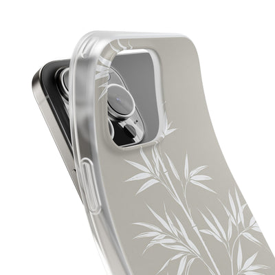 Beige Lite Phone Case for iPhone - Sandstone Bamboo Stalks