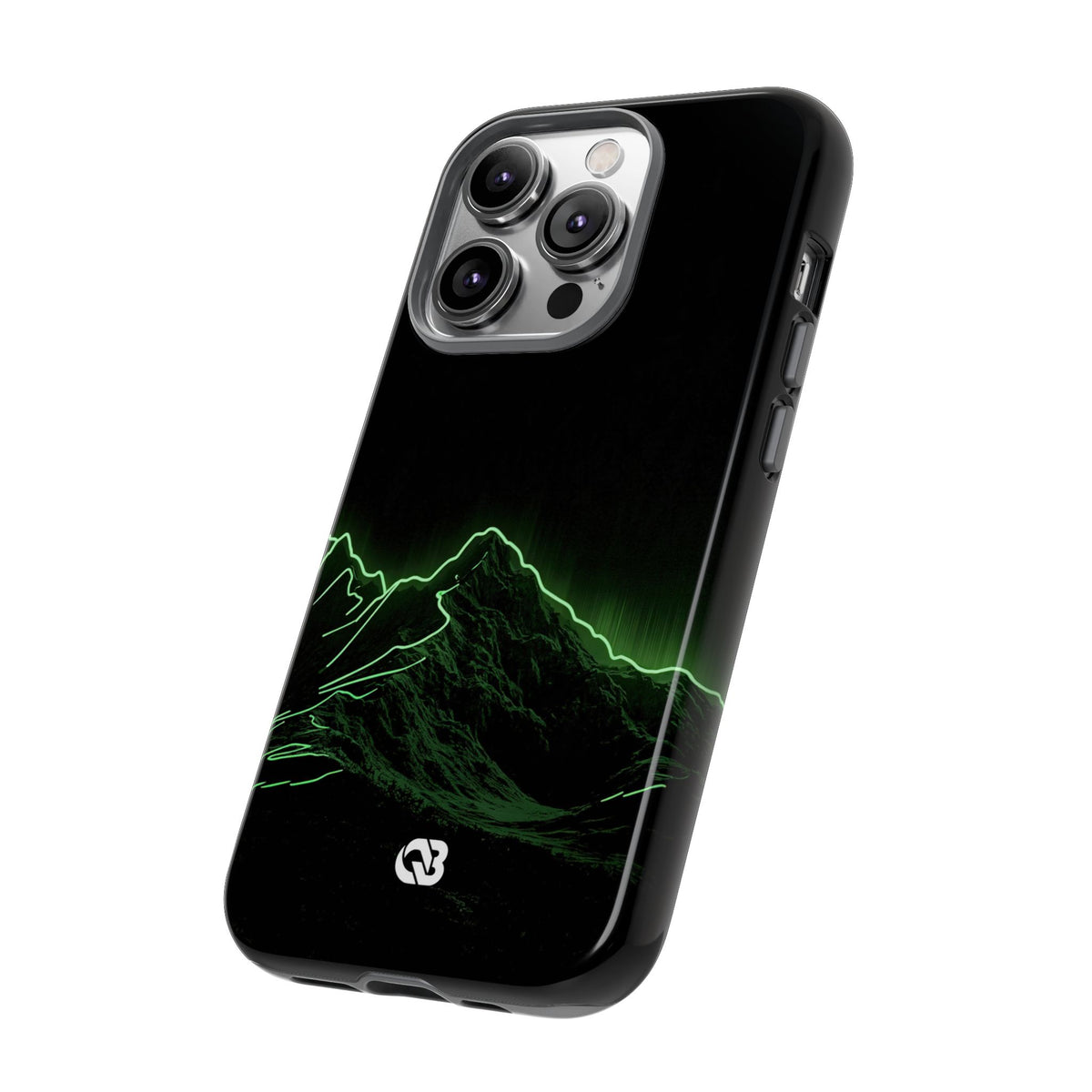 Nordic Mountain Contour · Tough Phone Case for iPhone · Black