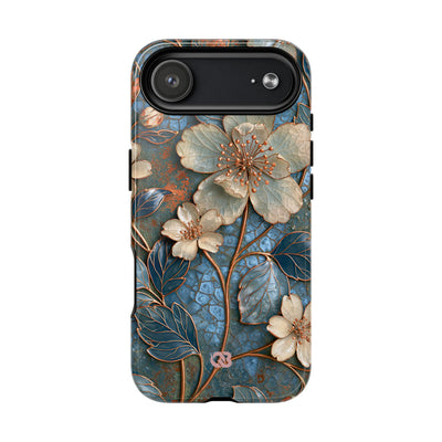 Gilded Blossom Reverie · Tough 2.0 Magnetic Phone Case for iPhone · Teal