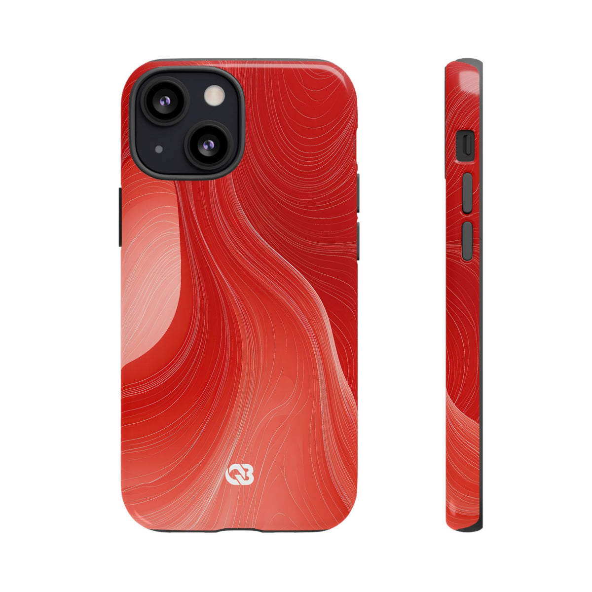 Crimson Dunes · Tough Phone Case for iPhone · Red